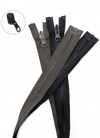 Молния трактор Т5 1 замок у/з бегунок перекидной LOGO 80см в Санкт-Петербурге