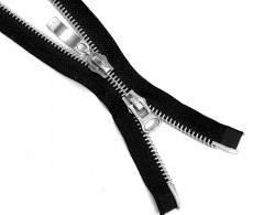 Молния металл Т-8 2 замка 65см (100шт) никель