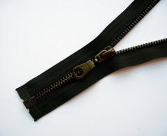 Молния металл Т-8 1 замок 75см (100шт) оксид