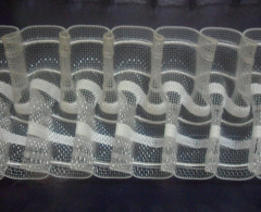 Шторная тесьма 60мм, №605-0 органза буферная,4 нитки (кор.30шт по 50 метр)